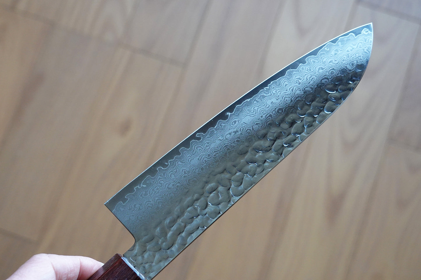 CA003 Cuchillo Japones Wa-Santoku VG10 Damasco Sakai Takayuki 17cm