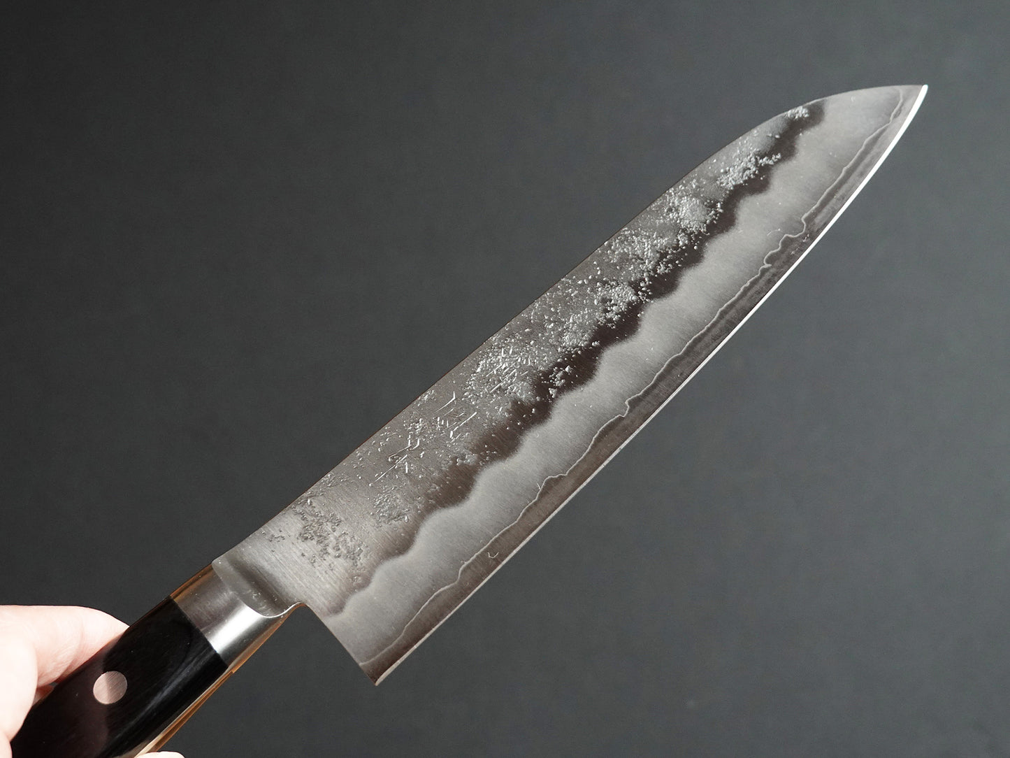 CH006 Cuchillo Japones Santoku Acabado Nashiji Gingami3 Zenpou 18cm