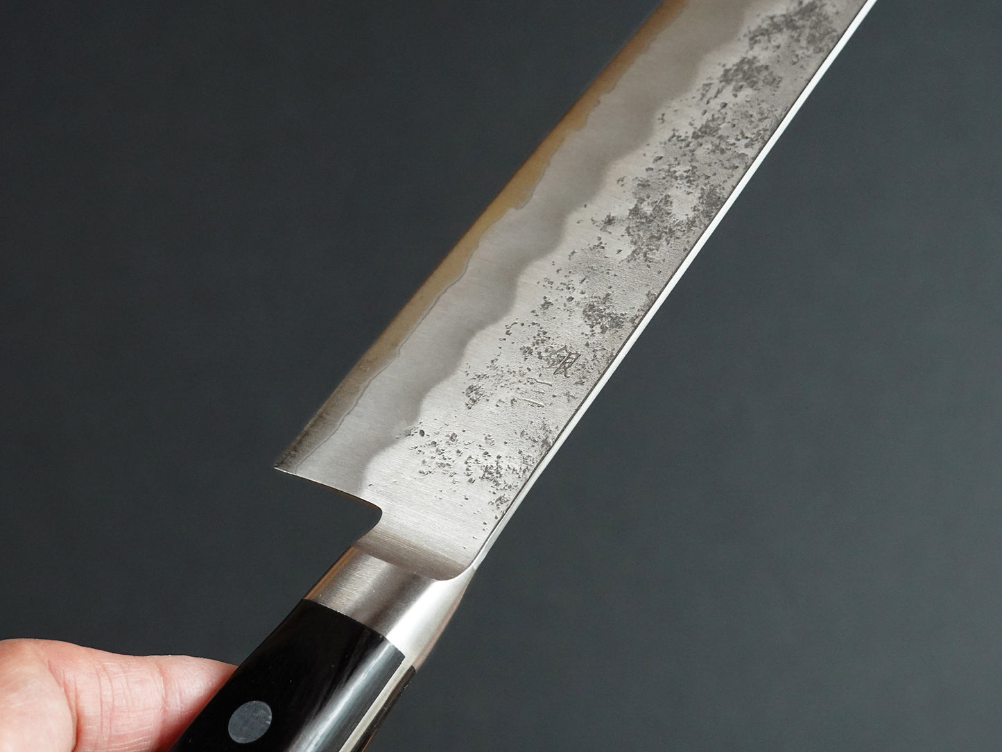 CH006 Cuchillo Japones Santoku Acabado Nashiji Gingami3 Zenpou 18cm