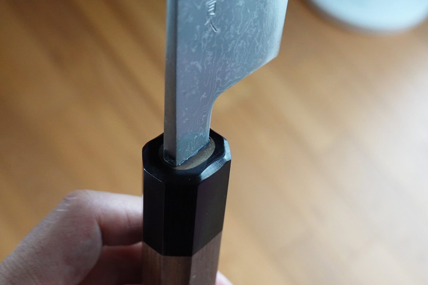 CK103 Cuchillo Japonés Wa-Santoku Aogami2 Damasco Tosa-kajiya 17cm