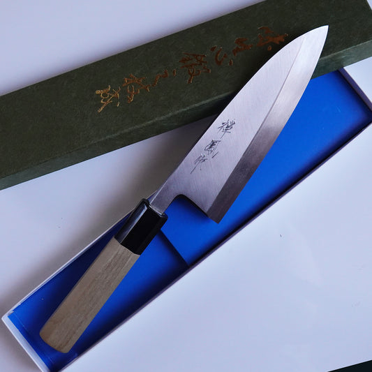 CM102 Cuchillo Japones Deba Acero Shirogami Zenpou 15cm
