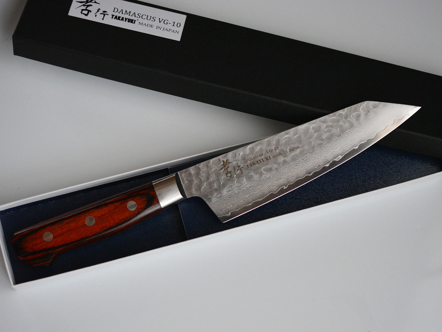 CA001 Cuchillo Japonés Kiritsuke-Santoku VG10 Damasco Sakai Takayuki 16cm