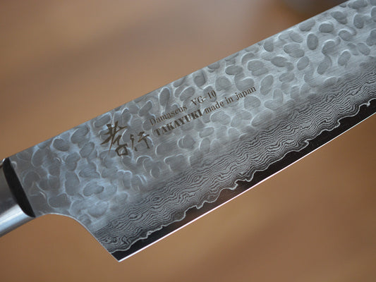 CA002 Cuchillo Japonés Kiritsuke-Gyuto VG10 Damasco Sakai Takayuki 19cm