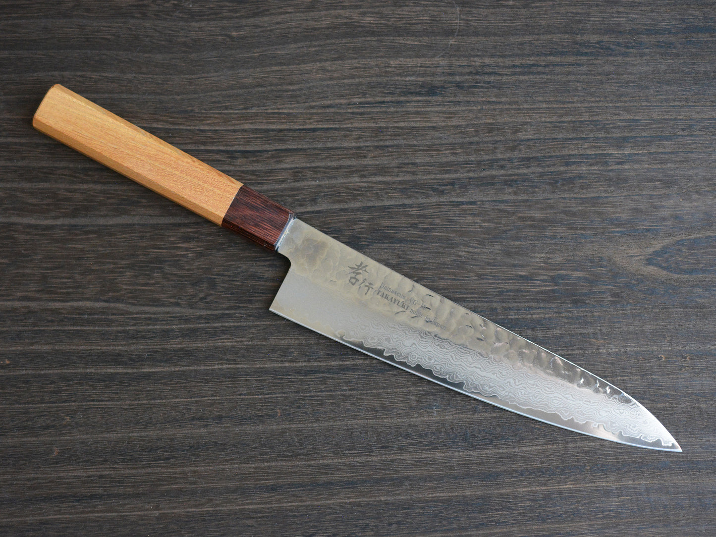 CA004 Cuchillo Japones Wa-Gyuto VG10 Damasco Sakai Takayuki 21cm