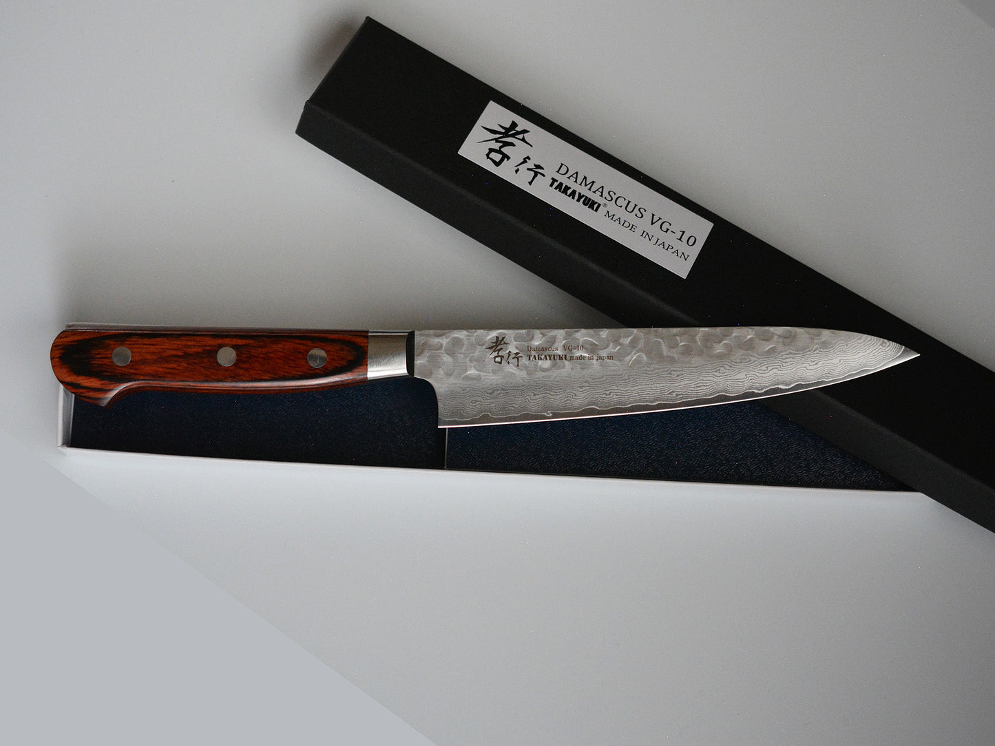 CA005 Cuchillo Japonés Petty VG10 Damasco Sakai Takayuki 15cm