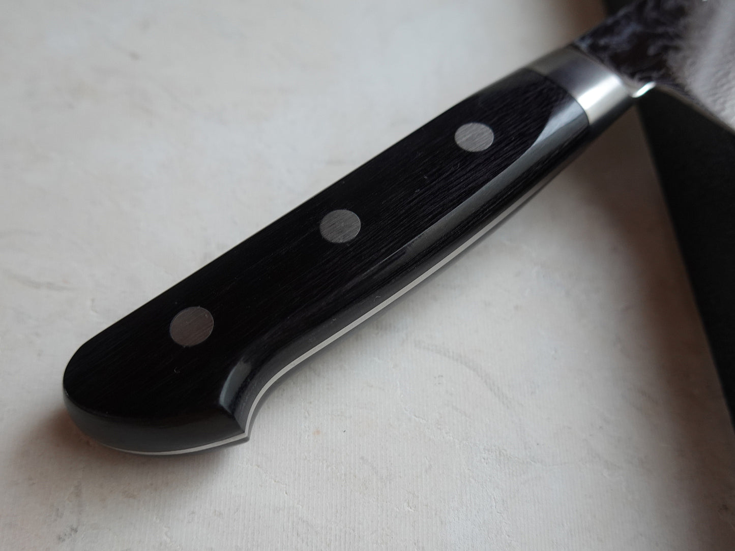 CH008 Cuchillo Japones Santoku AUS10 Damasco Zenpou 18cm