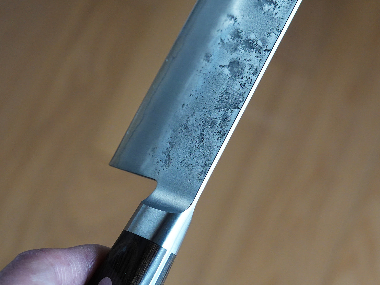 CH011 Cuchillo Japones Nakiri Acabado Nashiji Gingami3 Zenpou 16.5cm