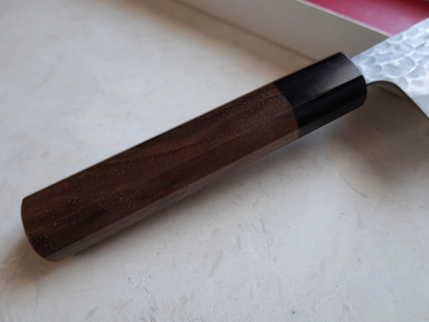 CH015 Cuchillo Japonés Wa-Gyuto Amartillado Aogami Super Zenpou 21cm