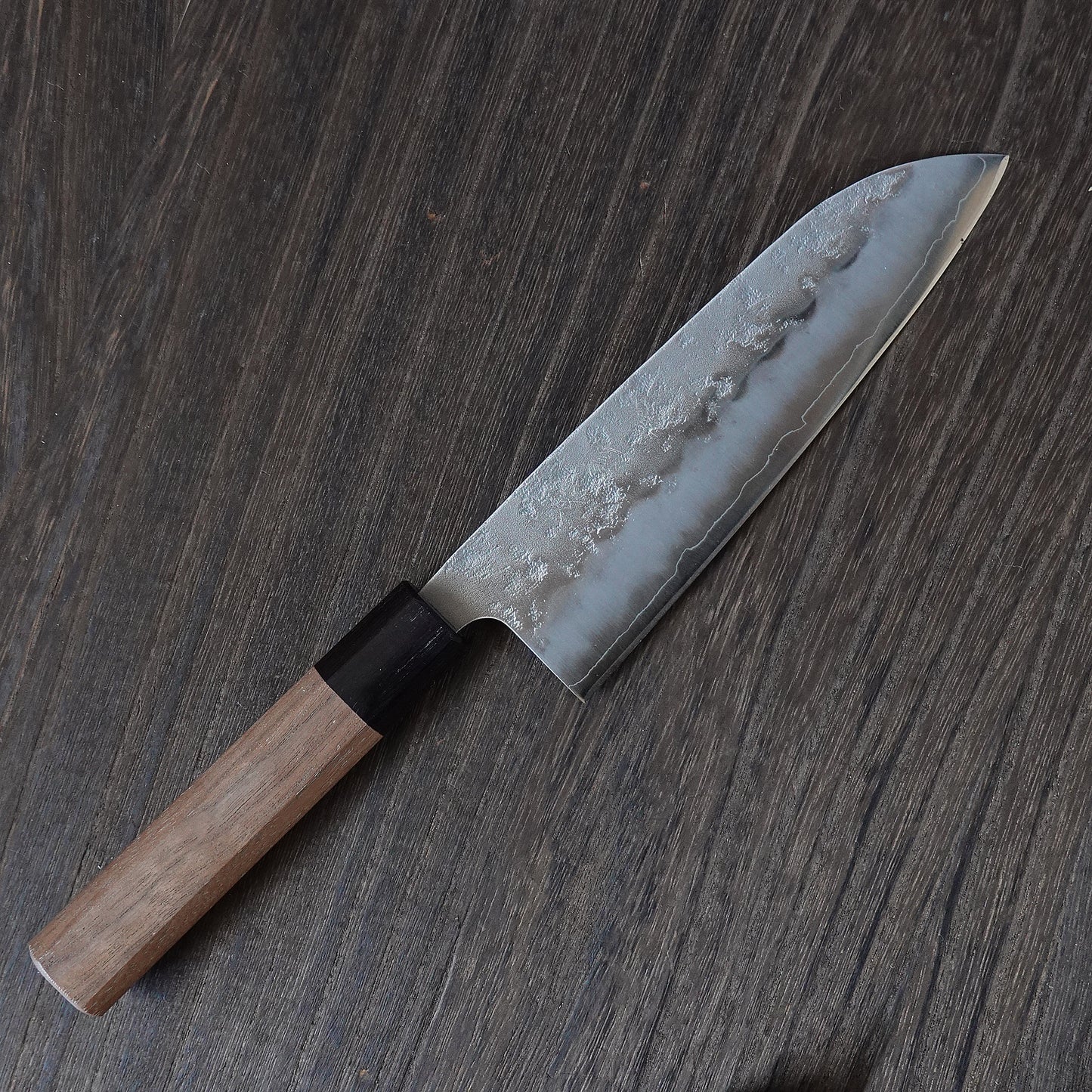 CH016 Cuchillo Japones Wa-Santoku Acabado Nashiji Gingami3 Zenpou 16.5cm