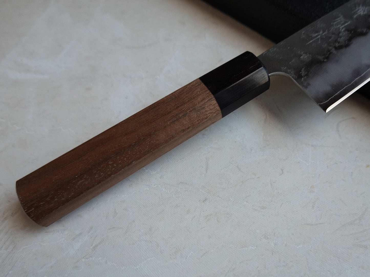 CH016 Cuchillo Japones Wa-Santoku Acabado Nashiji Gingami3 Zenpou 16.5cm