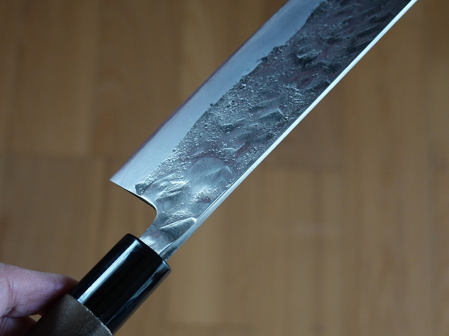 CK001 Cuchillo Japones Nakiri Amartillado Shirogami#1 Kawamura 16.5cm