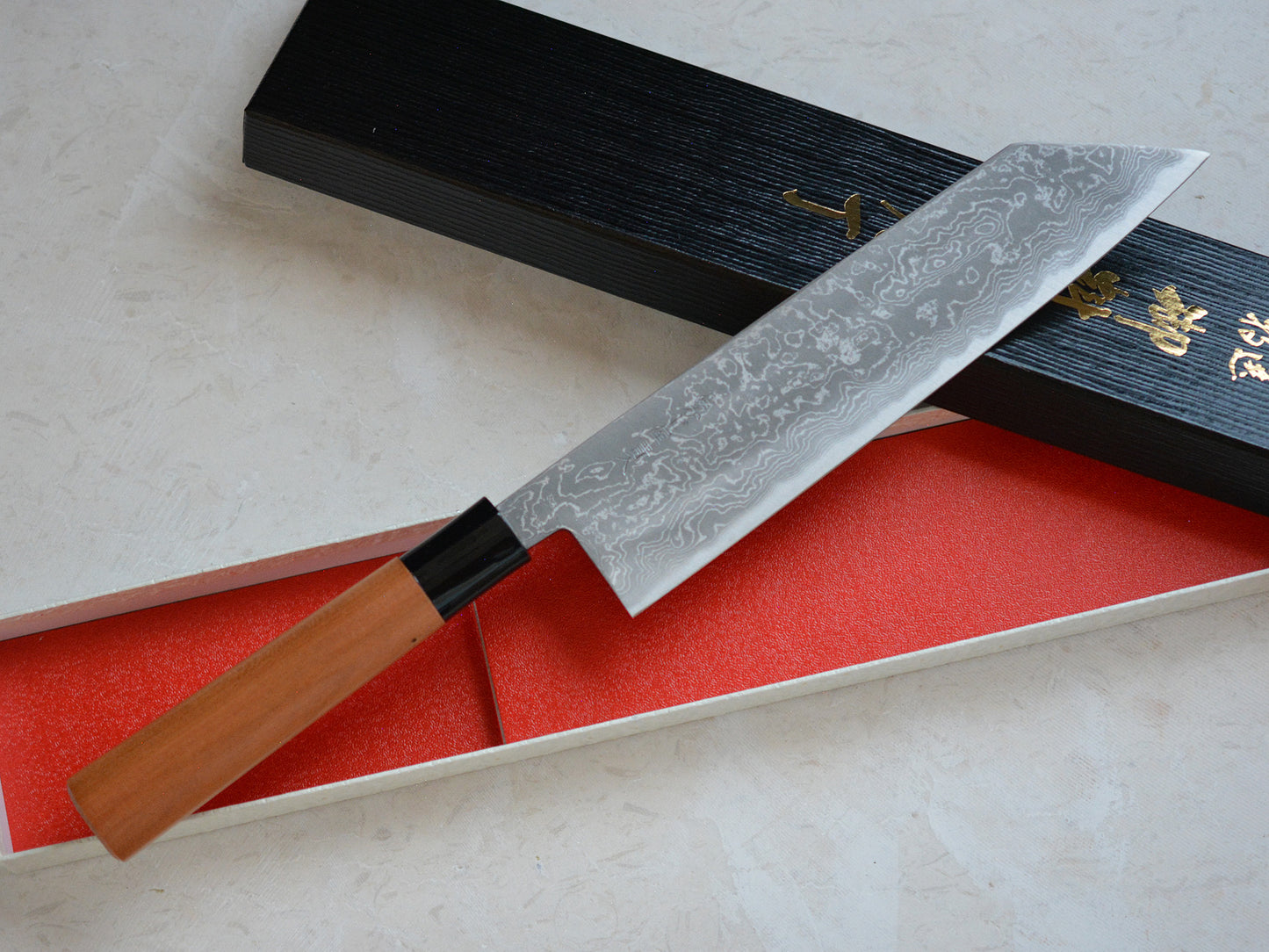 CK104 Cuchillo Japones kiritsuke Aogami2 Damasco Tosa-kajiya 21cm