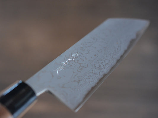 CK106 Cuchillo Japonés kiritsuke Aogami2 Damasco Tosa-kajiya 18cm