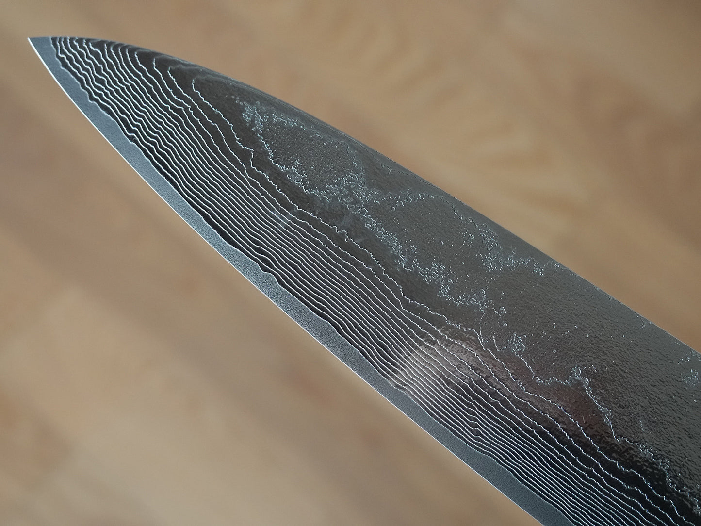 CS205 Cuchillo Japones Gyuto Pulido VG10 Damasco Saji 21cm