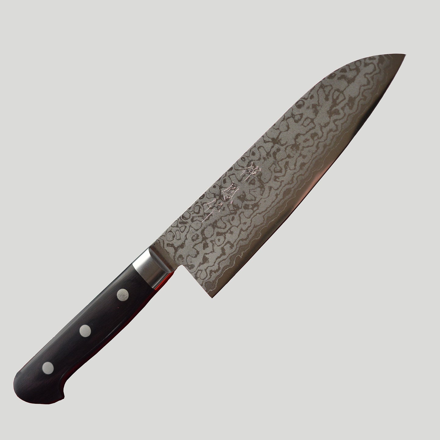 CY201 Cuchillo Japones Santoku VG10 Damasco ZenPou 17cm