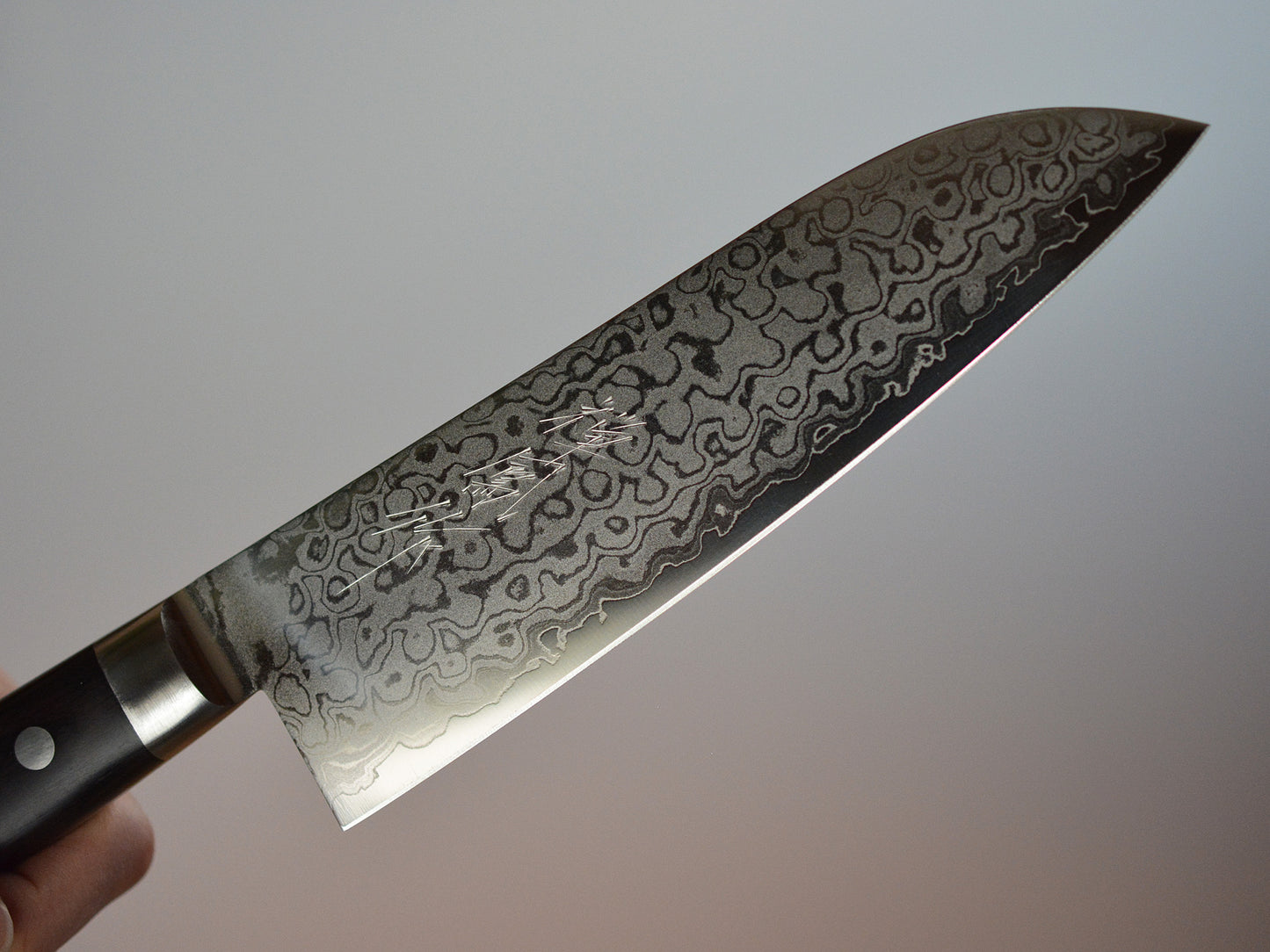 CY201 Cuchillo Japones Santoku VG10 Damasco ZenPou 17cm