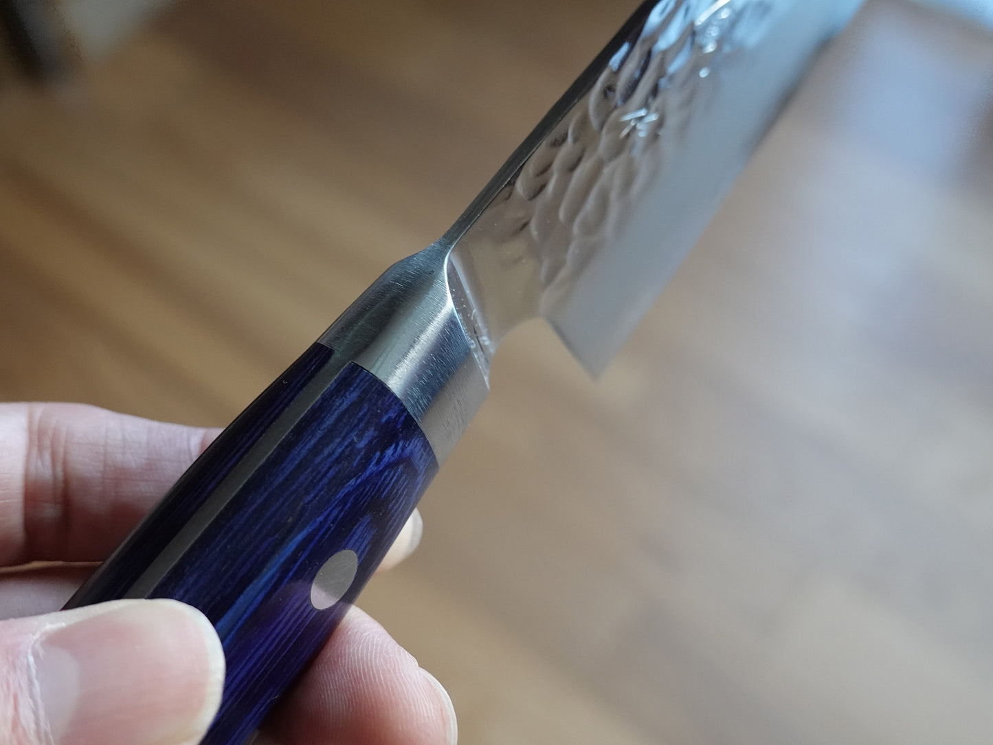 CY215 Cuchillo Japones Kiritsuke Santoku Amartillado AUS10 Zenpou 19cm