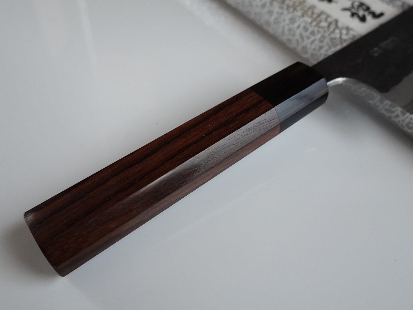 CY302 Cuchillo Japones Nakiri Negro Aogami Super Yamamoto 16.5cm