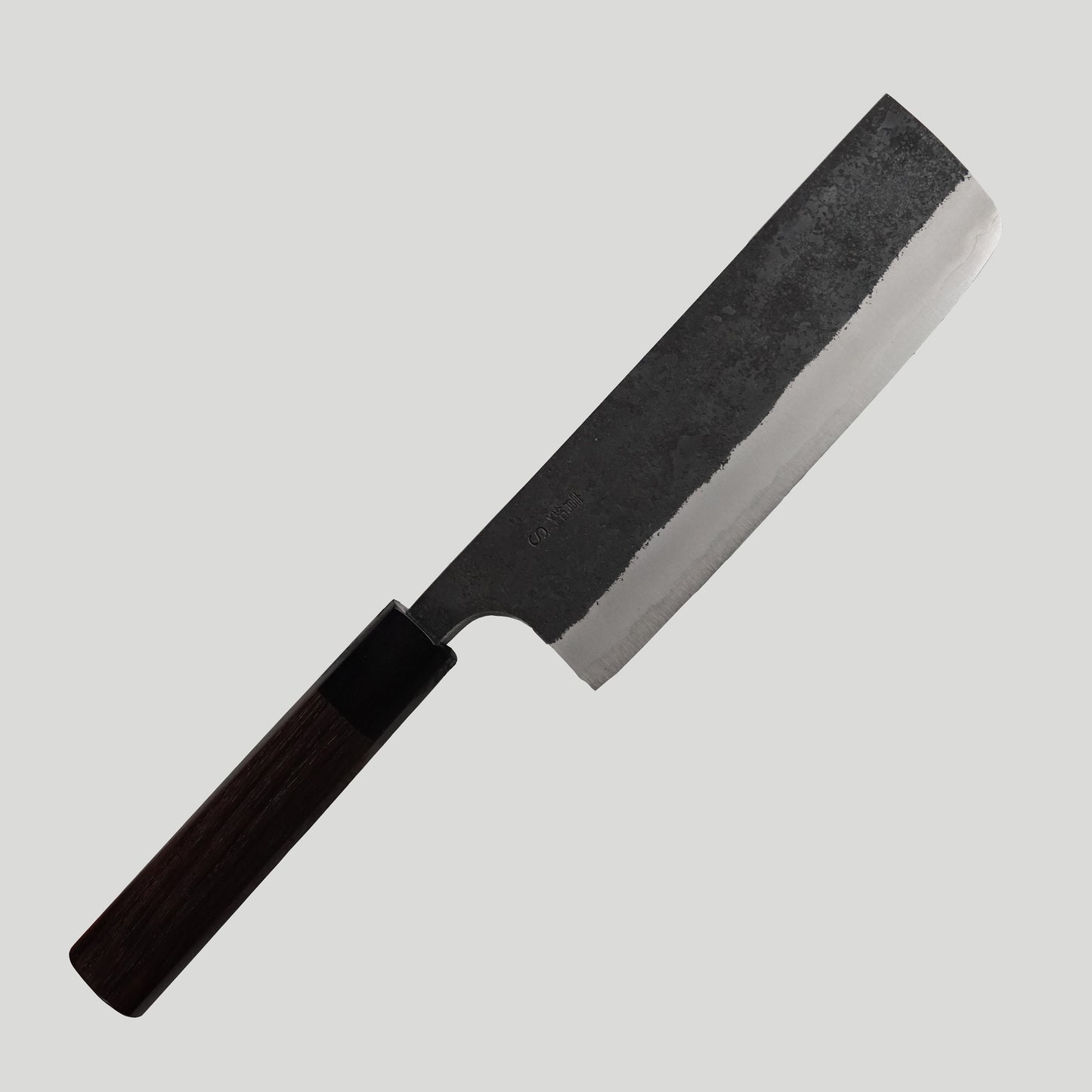 CY302 Cuchillo Japones Nakiri Negro Aogami Super Yamamoto 16.5cm