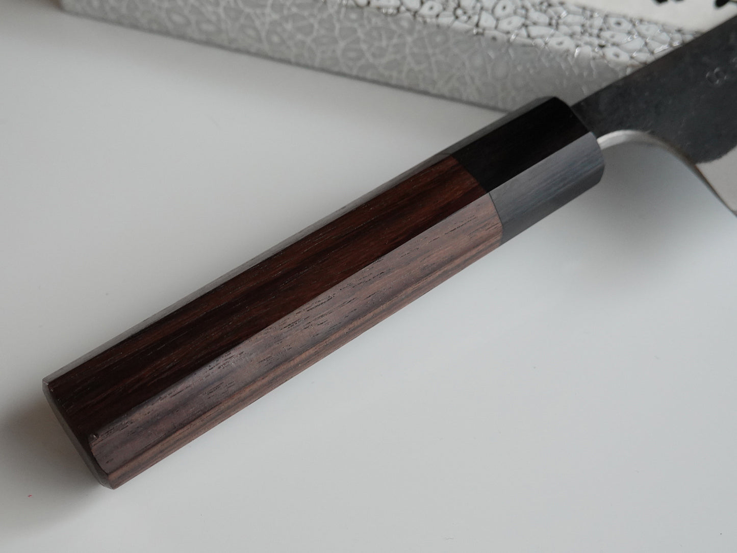 CY303 Cuchillo Japonés Gyuto Negro Aogami Super Yamamoto 18cm