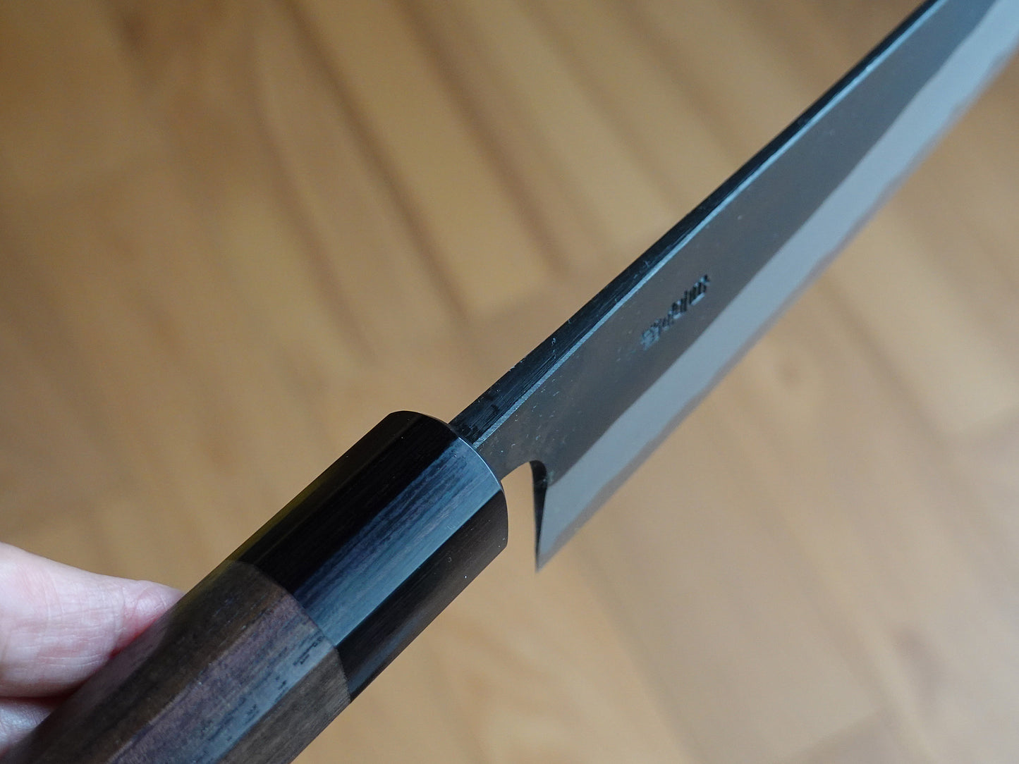CY306 Cuchillo Japones Gyuto Negro Shirogami2 Yamamoto 18cm