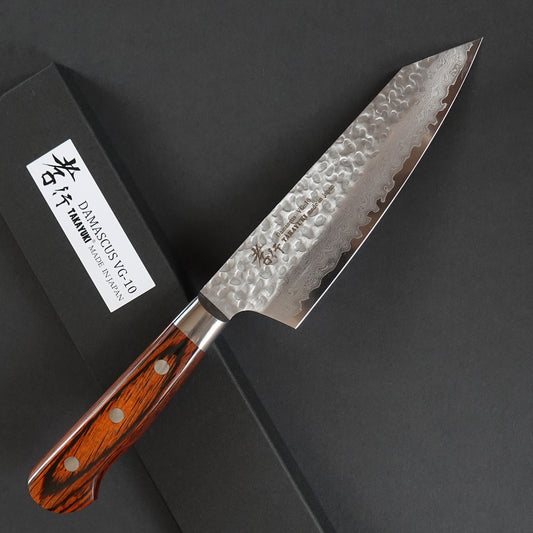 CA001 Cuchillo Japones Kiritsuke-Santoku VG10 Damasco Sakai Takayuki 16cm