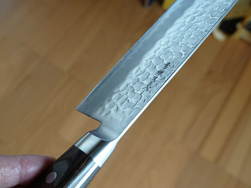 CH010 Cuchillo Japones Nakiri Amartillado Aogami Super Zenpou 16.5cm