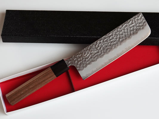 CH020 Cuchillo Japonés Wa-Nakiri Amartillado Aogami Super Zenpou 16.5cm