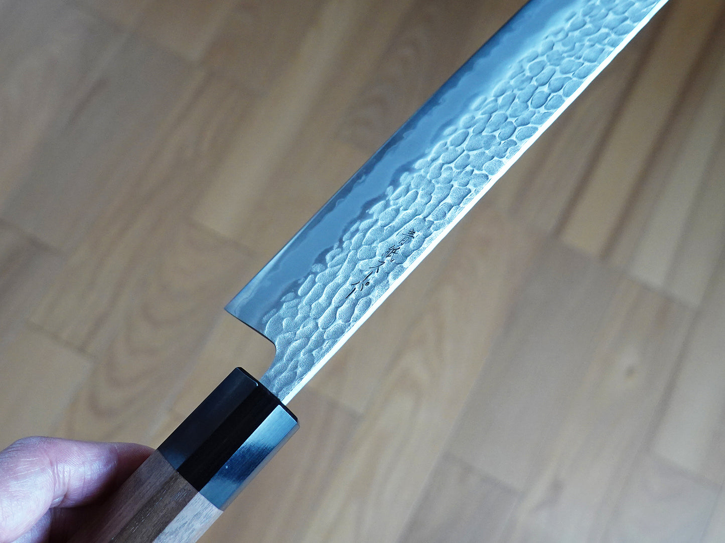 CH020 Cuchillo Japones Wa-Nakiri Amartillado Aogami Super Zenpou 16.5cm