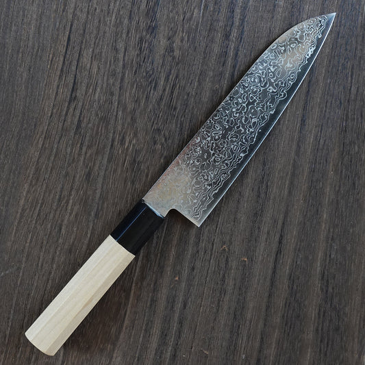 CM202 Cuchillo Japones Wa-Santoku AUS10 Damasco Misuzu 18cm