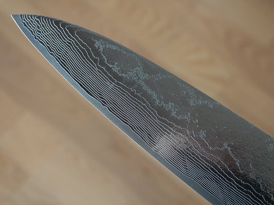 CS205 Cuchillo Japonés Gyuto Pulido VG10 Damasco Saji 21cm