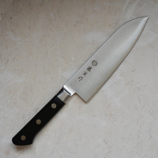 CT001 Cuchillo Japones Santoku Acero cobalto Tojiro-Fujitora 17cm