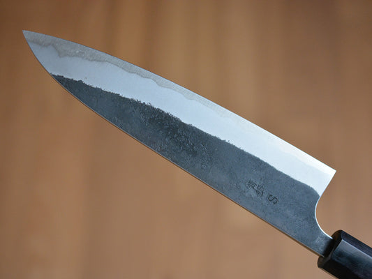 CY303 Cuchillo Japonés Gyuto Negro Aogami Super Yamamoto 18cm