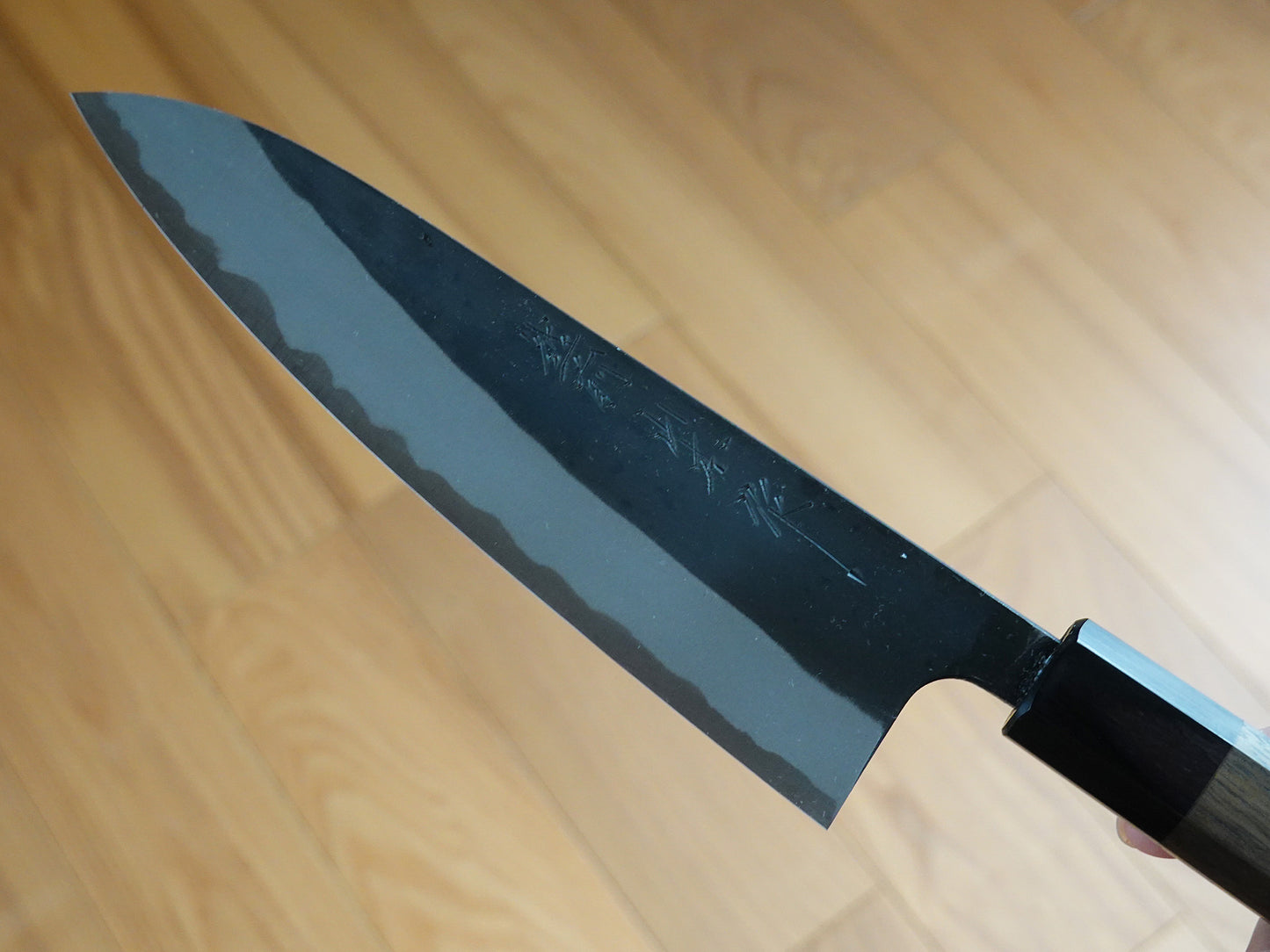 CY306 Cuchillo Japones Gyuto Negro Shirogami2 Yamamoto 18cm